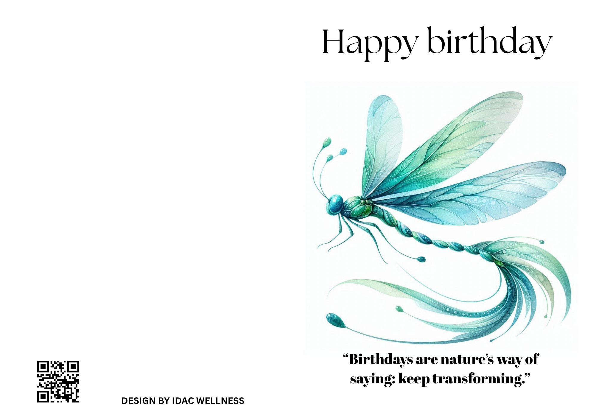 “Where dragonflies dance, the soul remembers how to be light.” (Folded Cards (Portrait)) - 5